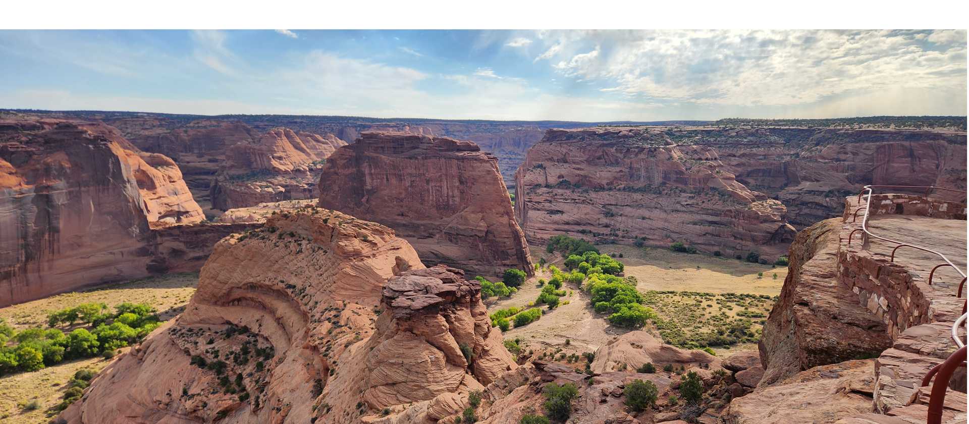 A breathtaking overlook of Canyon de Chelly’s rugged landscape