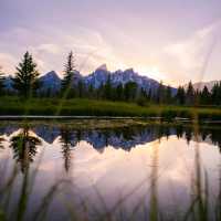 Sunset over the Grand Teton National Park, Wyoming | ©VisittheUSA.com