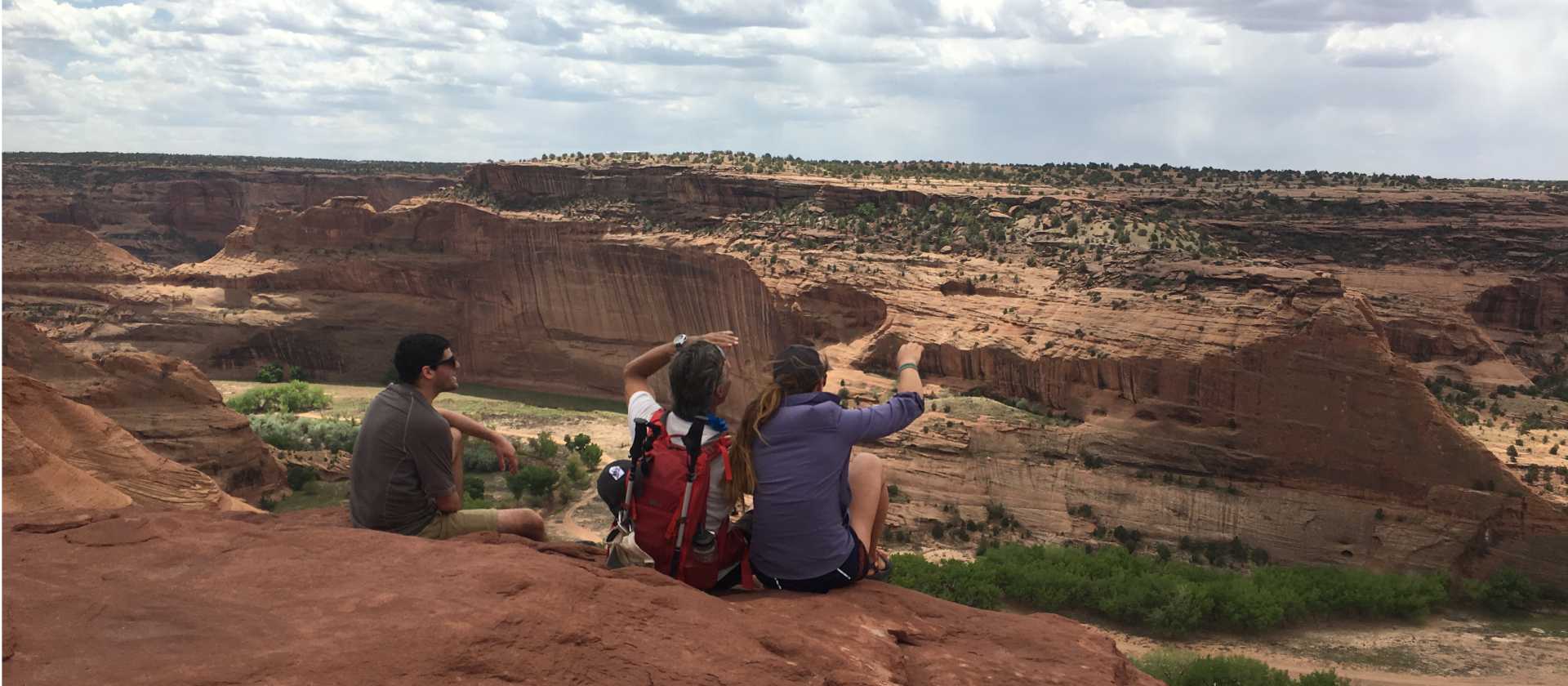 Light plays on the canyon's walls