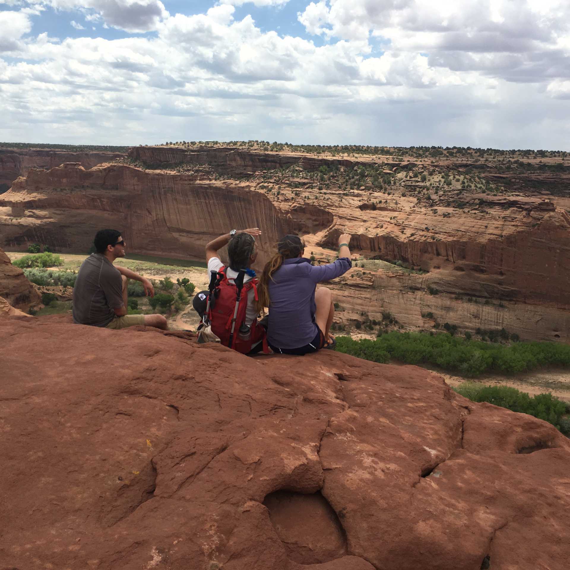 Light plays on the canyon's walls
