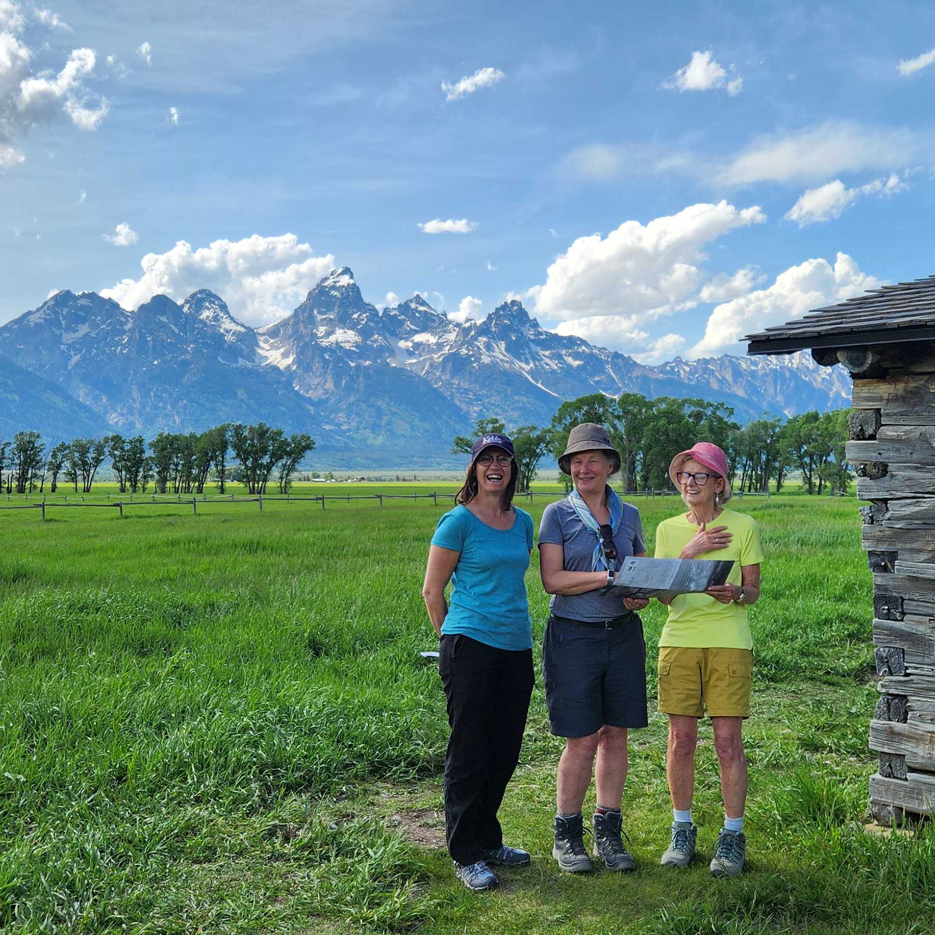 Mormon Row beneath the Tetons