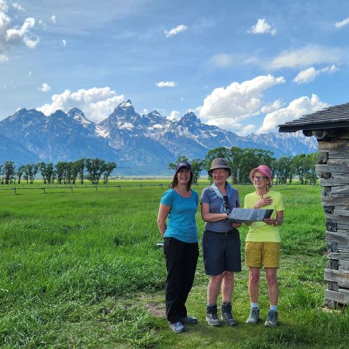 Mormon Row beneath the Tetons