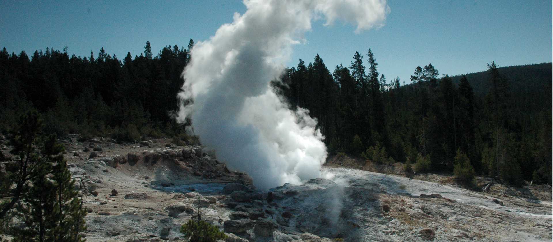 Old Faithful erupting in Yellowstone National Park | Sue Badyari