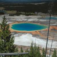 Multi-coloured geothermal pools in Yellowstone National Park | Sue Badyari