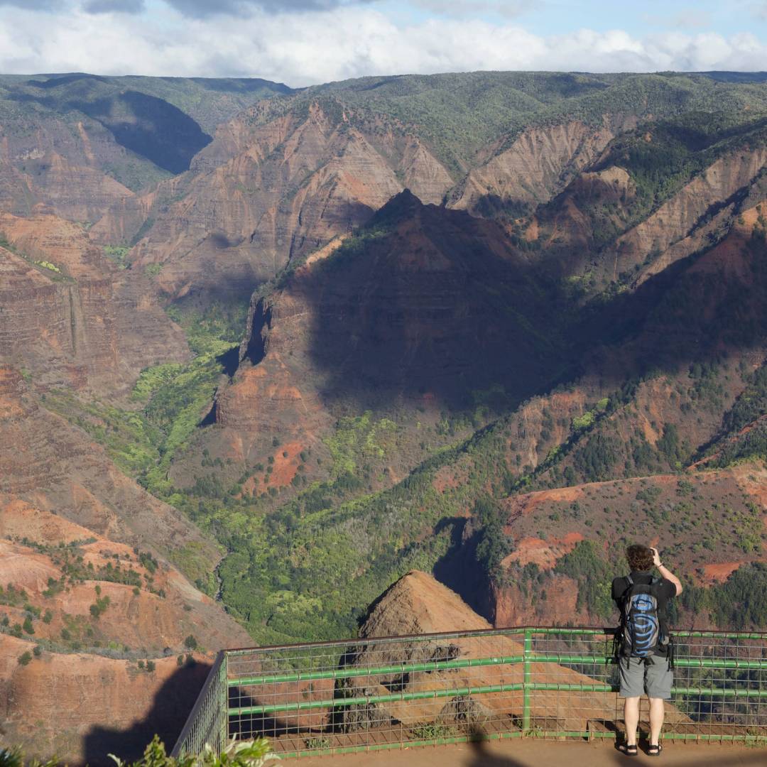 The rugged landscape of Hawaii's Waimea Canyon