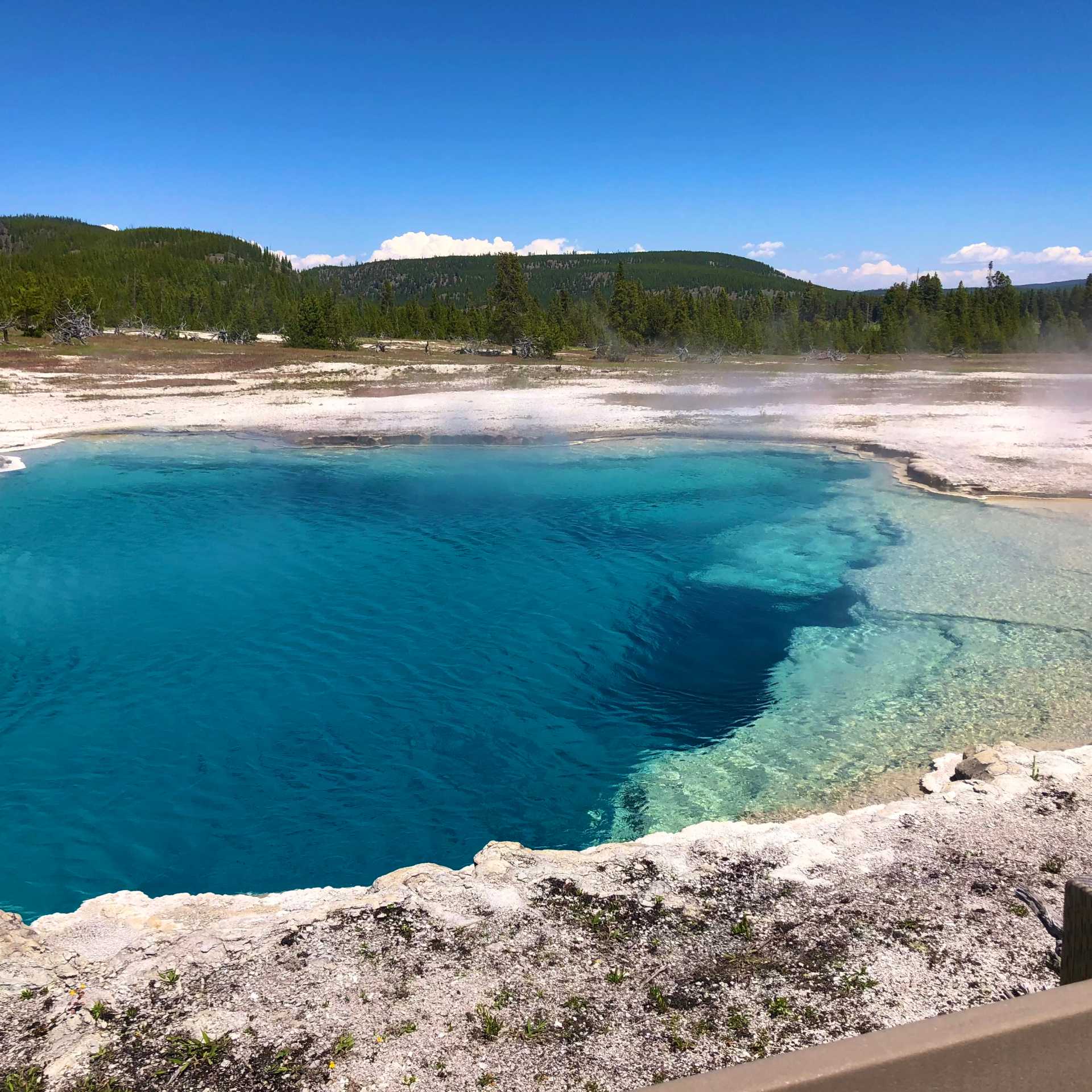 Yellowstone’s colorful hot springs